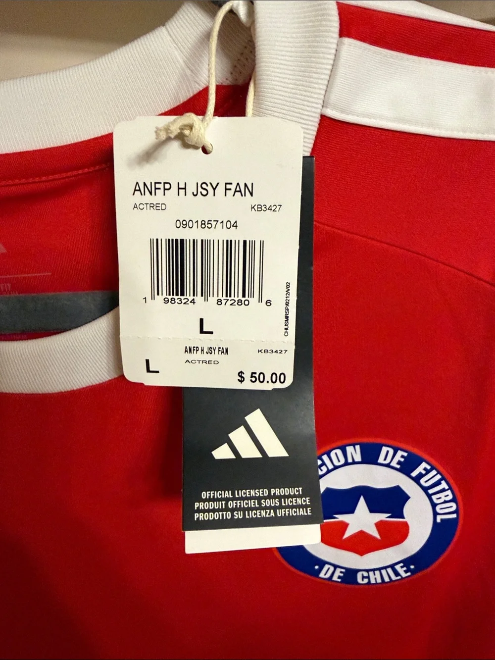 2026 Authentic Adidas Chile National Team Red Soccer Jersey